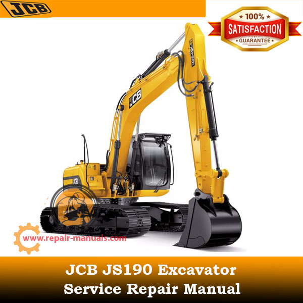 Service Repair Manual for JCB JS190 Excavator, showcasing detailed diagrams and maintenance instructions