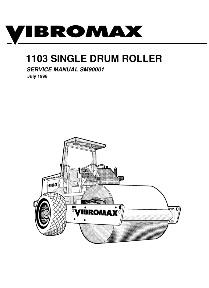 JCB Vibromax 1103 Roller Service Repair Manual - Image 2