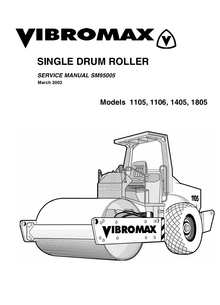 JCB Vibromax 1105 Roller Service Repair Manual - Image 2