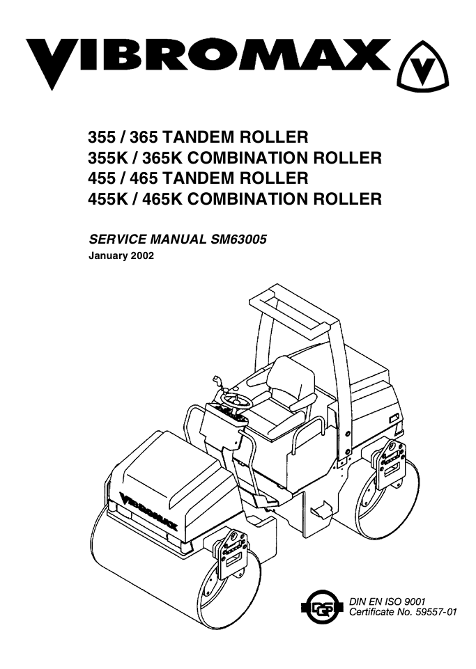 JCB Vibromax 465K Roller Service Repair Manual - Image 2