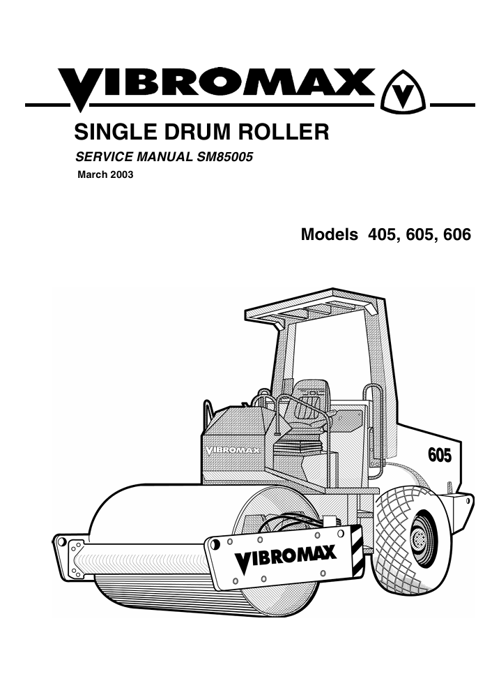 JCB Vibromax 605 Roller Service Repair Manual - Image 2