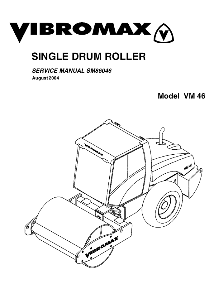 JCB Vibromax VM46 Roller Service Repair Manual - Image 2