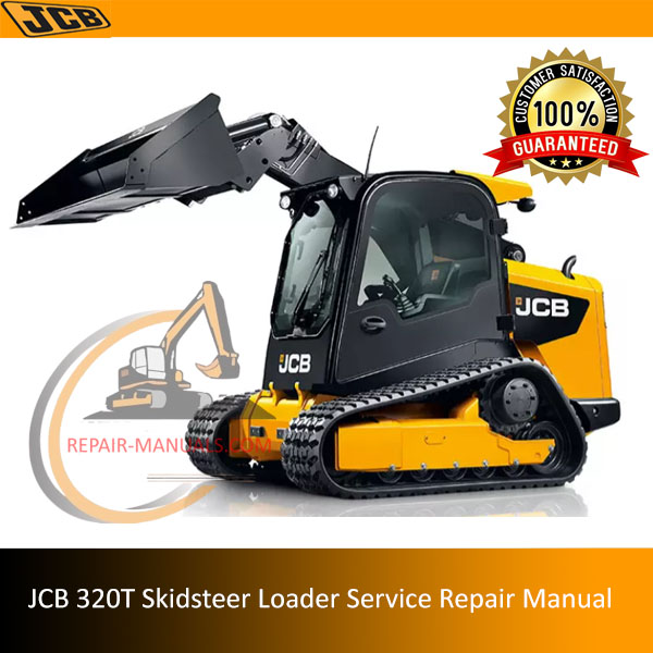 Service Repair Manual for JCB 320T Skidsteer Loader, showcasing detailed diagrams and maintenance instructions