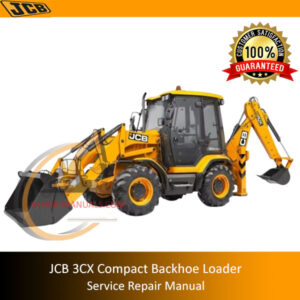 Service Repair Manual for JCB 3CX Backhoe Loader, showcasing diagrams and maintenance instructions