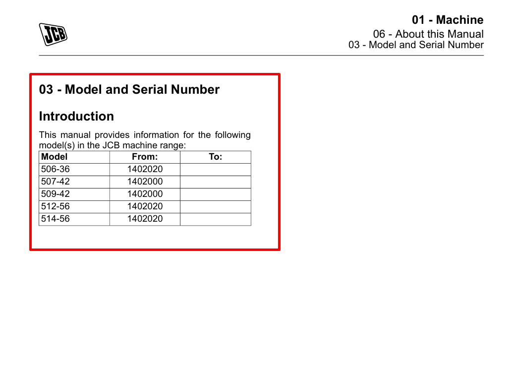 Detailed repair manual for JCB 514-56 Telehandler, offering guidance on service and maintenance tasks