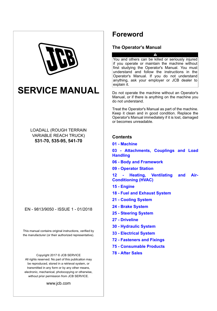 CB 531-70 Loadall Service Repair Manual for in-depth repair instructions and maintenance tips