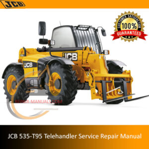 JCB 535-T95 Telehandler Service Repair Manual showcasing technical drawings and essential maintenance information