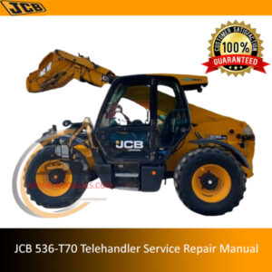 Service Repair Manual for JCB 536-T70 Telehandler, showcasing detailed diagrams and maintenance instructions