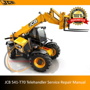 Service Repair Manual for JCB 541-T70 Telehandler, showcasing detailed diagrams and maintenance instructions