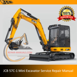 JCB 57C-1 Mini Excavator Service Repair Manual, providing essential repair instructions and diagrams for effective maintenance
