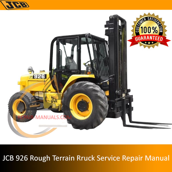 Service Repair Manual for JCB 926 Rough Terrain Forklift, showcasing detailed diagrams and maintenance instructions