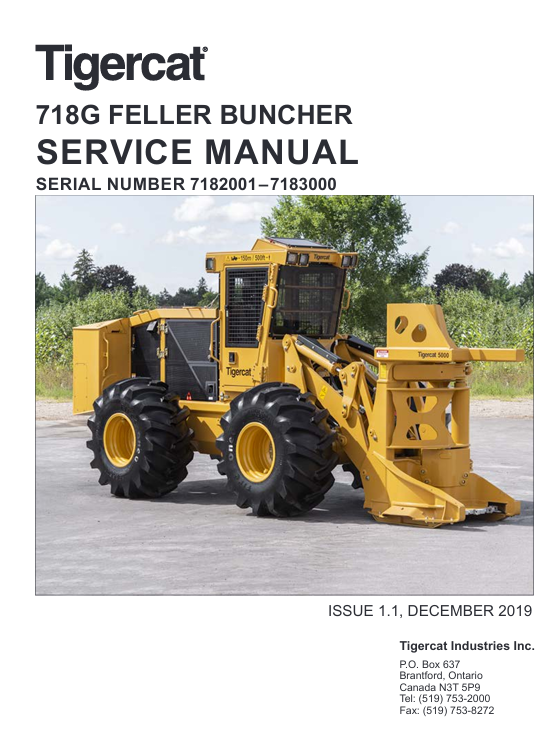 Tigercat 718G Feller Buncher Service Repair Manual - Image 2