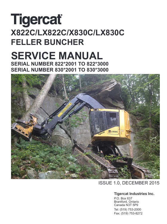Tigercat X822C Feller Buncher Service Repair Manual - Image 2