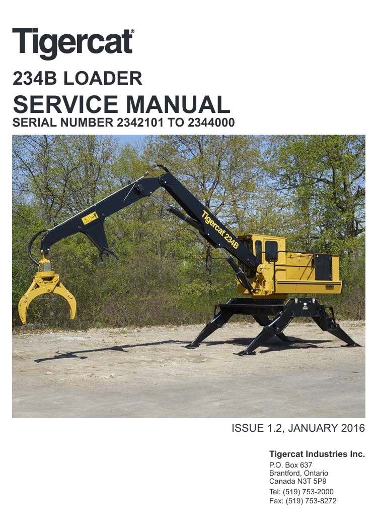 Tigercat 234B Loader Service Repair Manual - Image 2