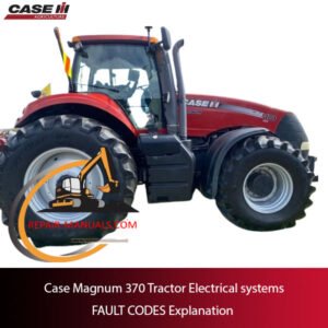 Diagram of Case Magnum 370 Tractor electrical systems with explanations of various fault codes