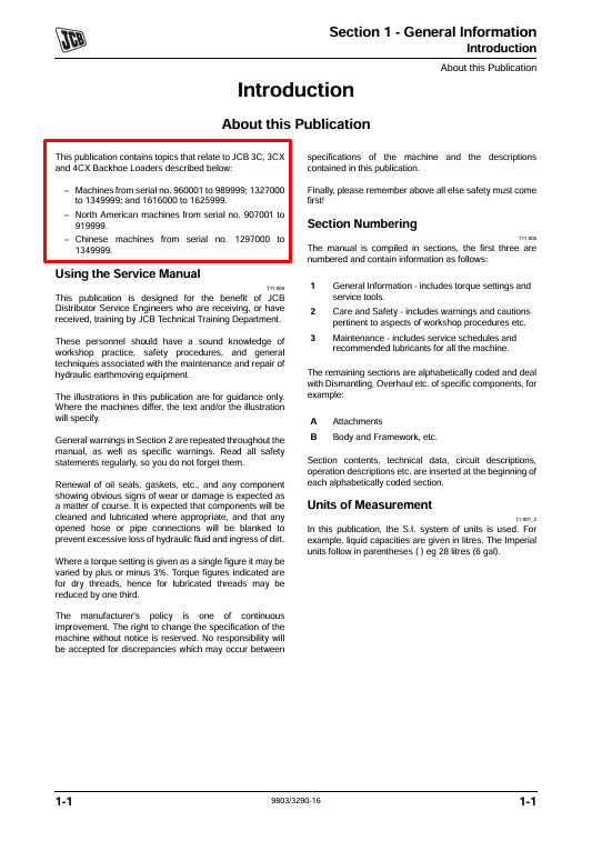 service manual for jcb backhoe loader