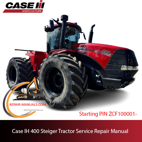 Case IH 400 Steiger Tractor service repair manual, showcasing detailed repair procedures