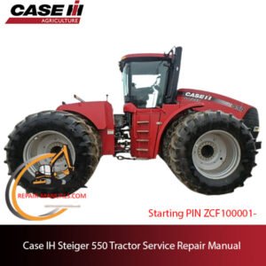 Case IH Steiger 550 Tractor service repair manual, showcasing detailed repair procedures
