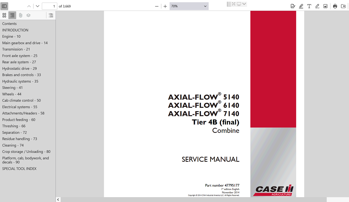 Comprehensive Service Repair Manual for Case Axial Flow 6140, outlining maintenance protocols and troubleshooting tips