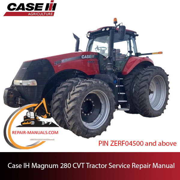 Case IH Magnum 280 CVT service repair manual, presenting detailed diagrams and step-by-step repair processes
