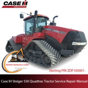Case IH Steiger 550 Quadtrac Tractor service repair manual, detailing repair procedures and specifications for maintenance