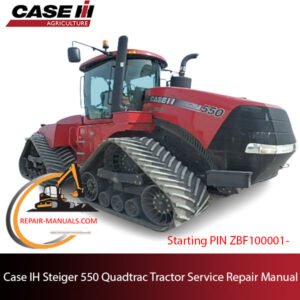 Case IH Steiger 550 Quadtrac Tractor service repair manual, detailing repair procedures and specifications for maintenance
