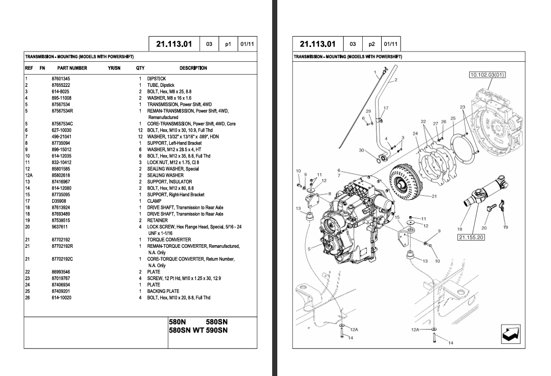 parts manual for Case 580N Backhoe Loader, providing comprehensive information on parts and repairs
