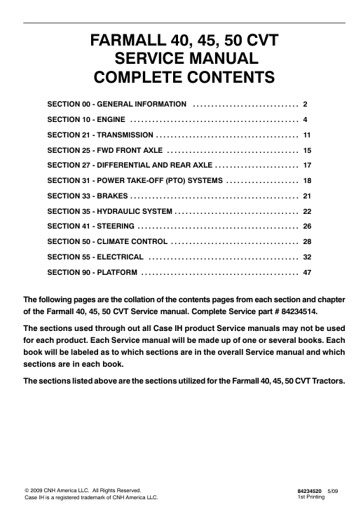 the service repair manual for Case IH Farmall 50 tractor, including diagrams and step-by-step repair procedures