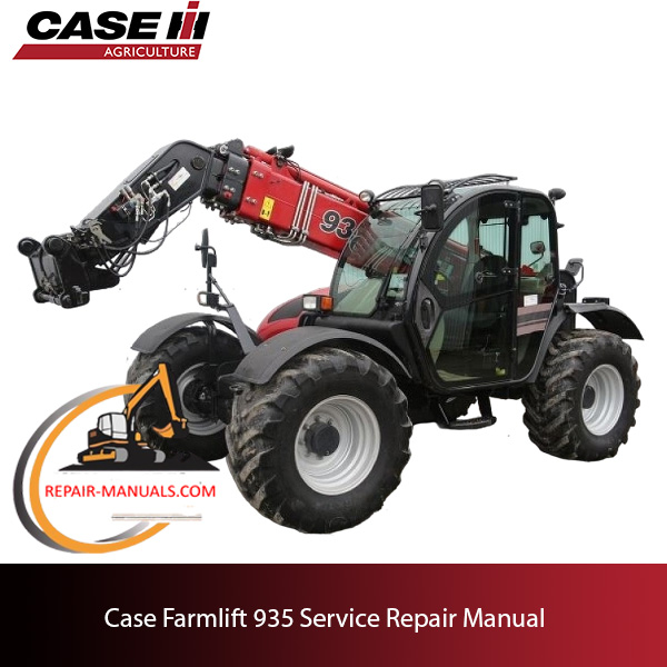 Case Farmlift 935 service repair manual, showcasing detailed diagrams and instructions for maintenance and repairs