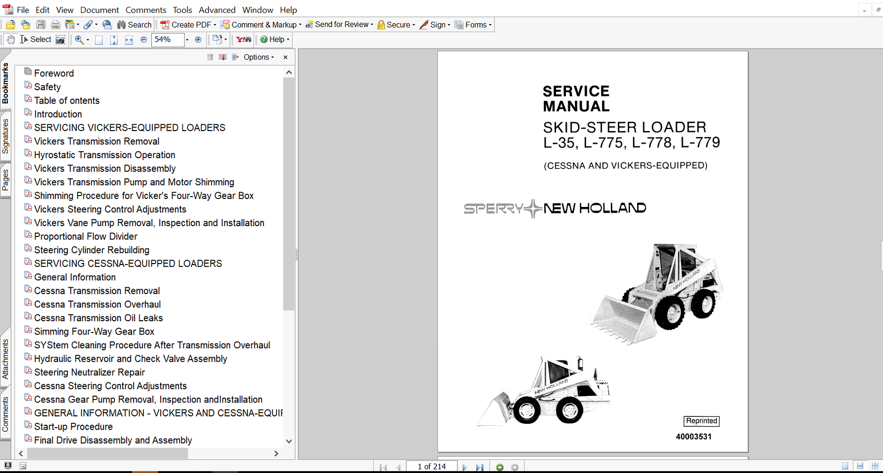 Service Repair Manual for New Holland L775 Skid Steer loader – detailed instructions for diagnostics, maintenance, and mechanical repair