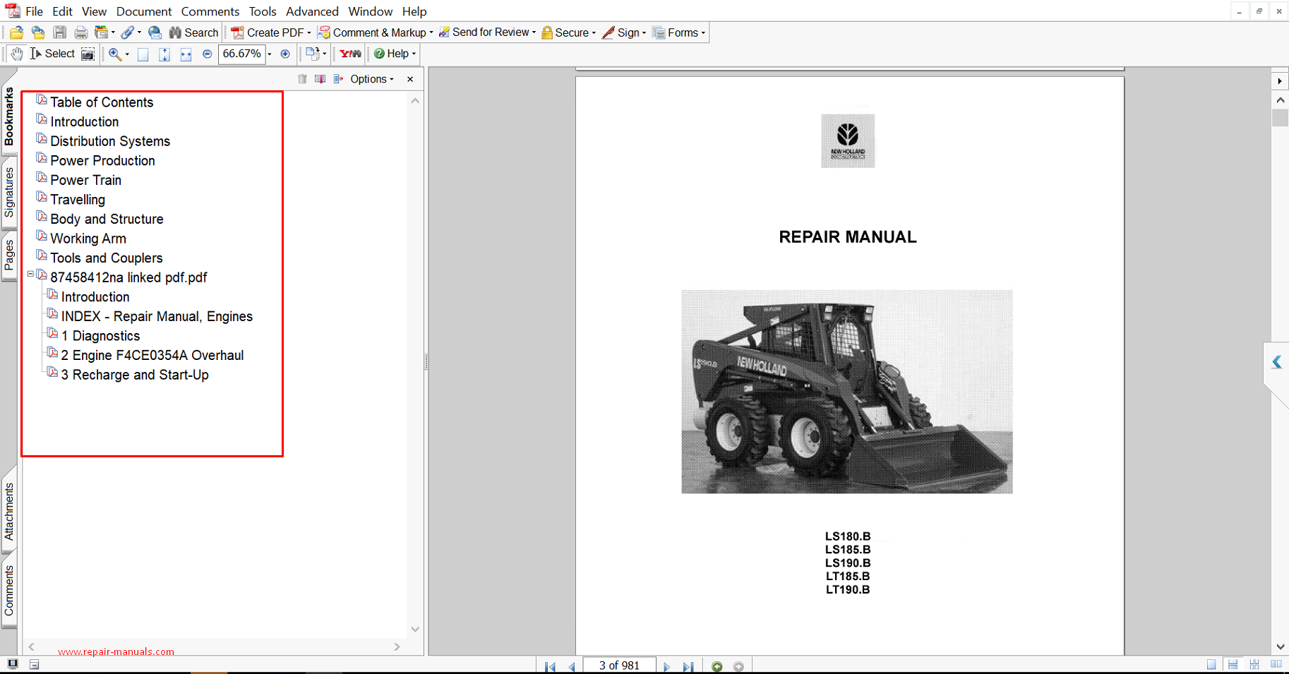 Comprehensive technical guide for maintenance, troubleshooting, and repair procedures for New Holland LS180B Skid Steer loader