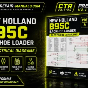 New Holland B95C Backhoe Loader Electrical Diagrams PDF Manual