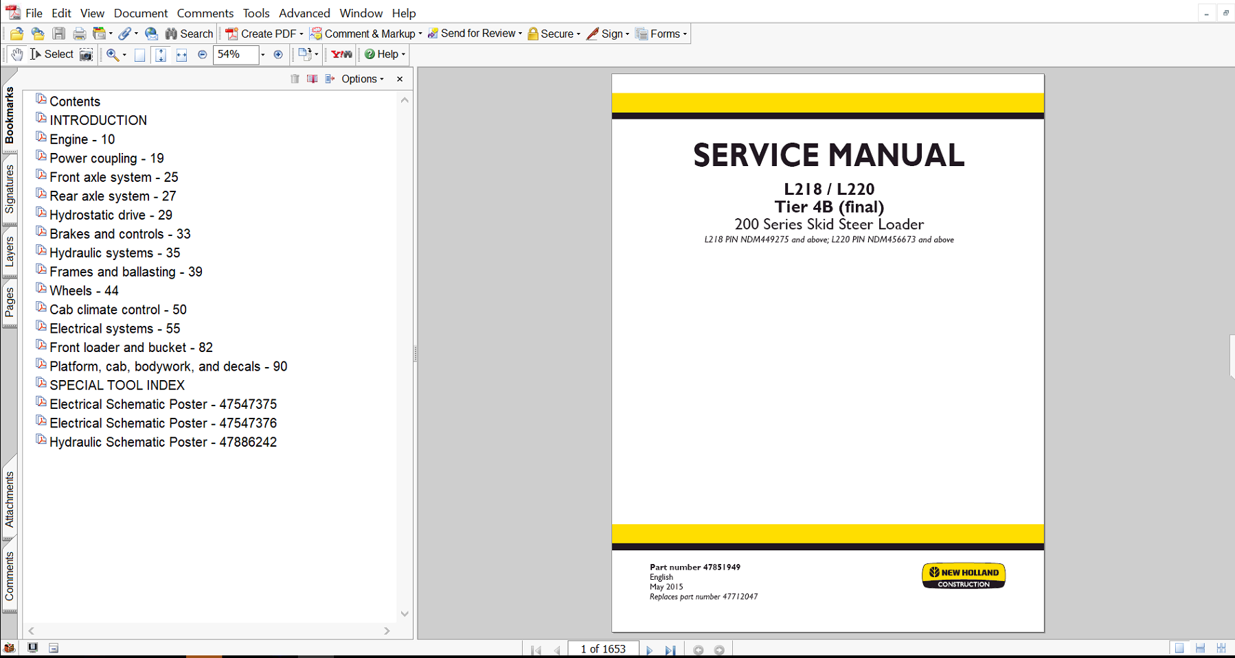 Service repair manual for New Holland L218 Skid Steer, including maintenance tips and technical specifications with highlighting repair procedures