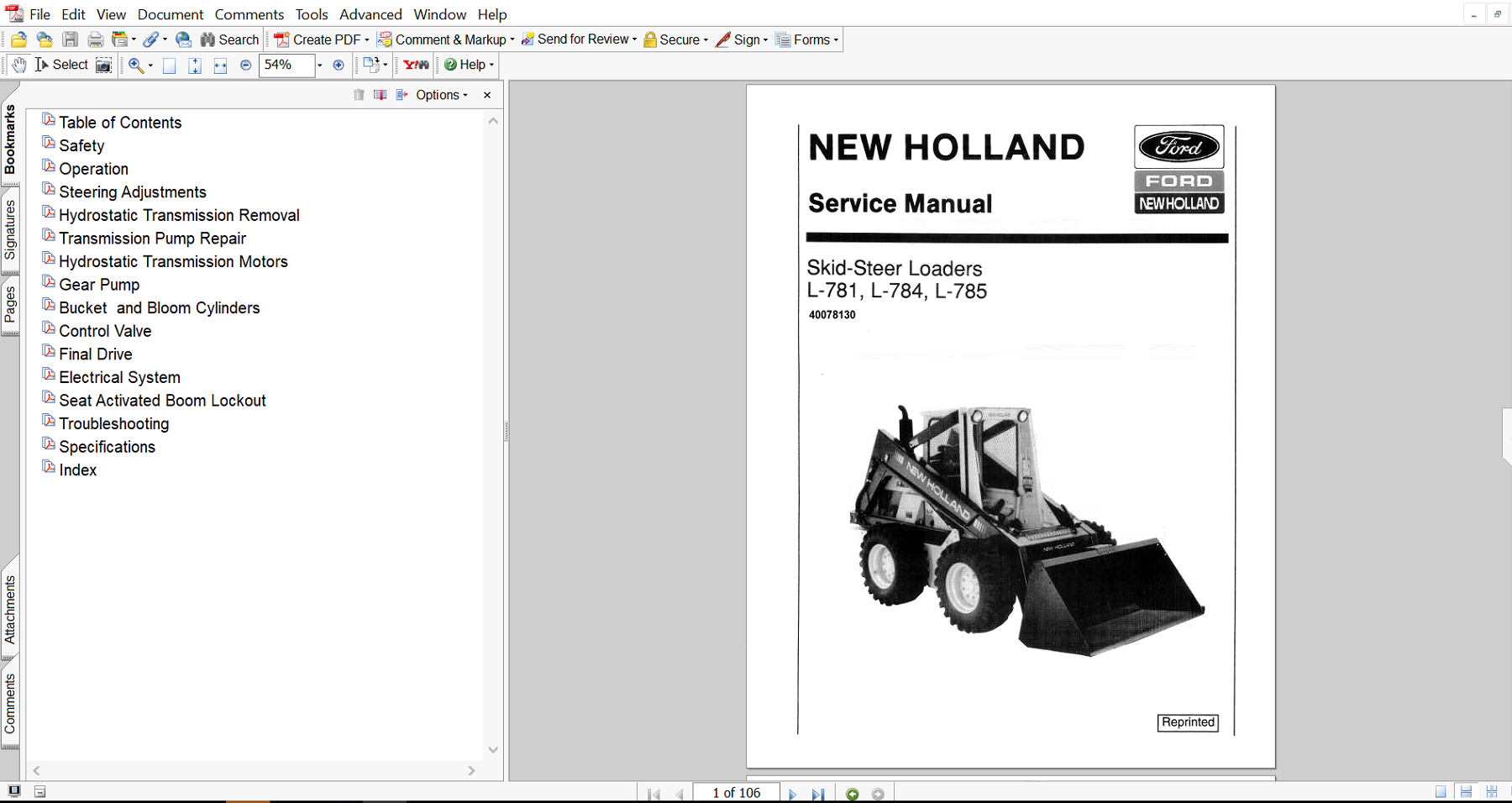 Service Repair Manual for new holland l785 skid steer – detailed instructions for diagnostics, maintenance, and mechanical repair