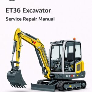 Wacker Neuson EZ36 Excavator Service Repair Manual, providing essential information for servicing and repairing the excavator