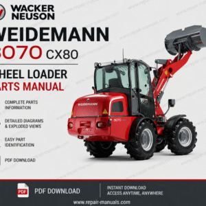 Wacker Neuson Weidemann 3070 CX80 Wheel Loader parts manual, providing essential information on parts and maintenance