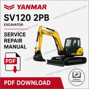 Service Repair Manual for Yanmar SV120 2PB Excavator, showcasing detailed diagrams and maintenance instructions