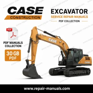 Case Excavator Service Repair Manuals PDF Collection 30GB digital download with factory workshop manuals for Case crawler excavators