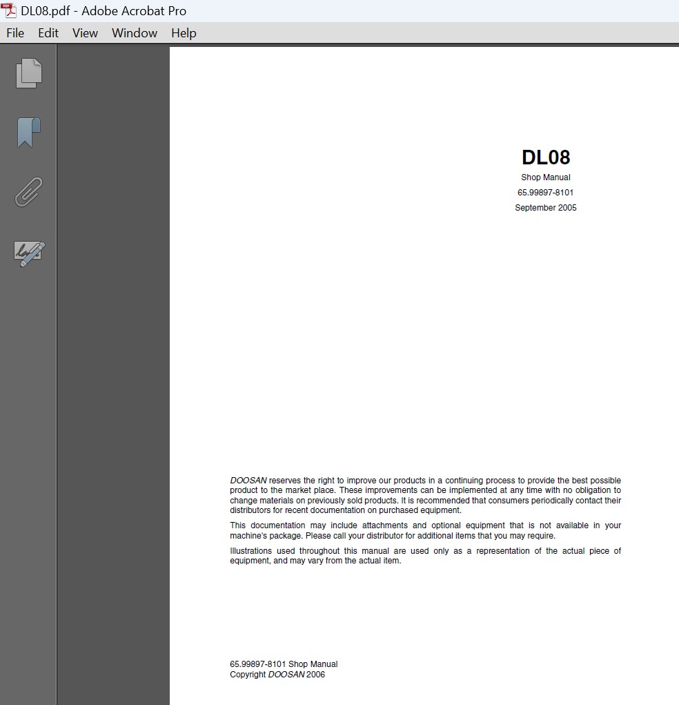 Doosan DL08 Engine Service Repair Manual PDF download for diesel engine troubleshooting and overhaul
