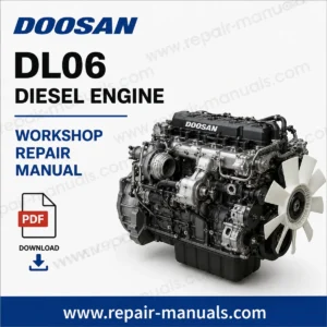 Doosan DL06 diesel engine workshop repair manual PDF download cover image