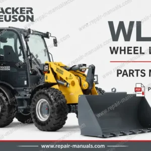 Parts manual for Wacker Neuson WL52 Wheel Loader, displaying detailed diagrams and component listings