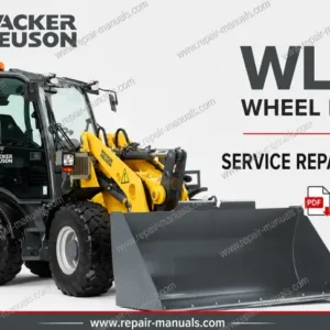 Service Repair Manual for Wacker Neuson WL60 Wheel Loader, showcasing detailed diagrams and maintenance instructions