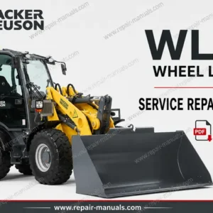 Wacker Neuson WL60 Wheel Loader Service Repair Manual cover featuring the loader and technical illustrations