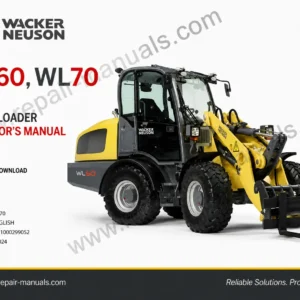 Wacker Neuson WL60 WL70 Wheel Loader Operator Manual PDF Download