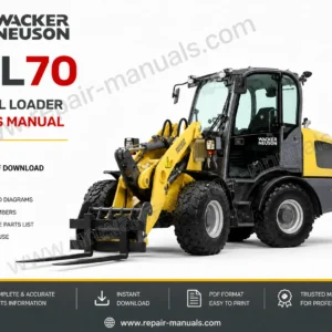 Wacker Neuson WL70 Wheel Loader Parts Manual PDF Download