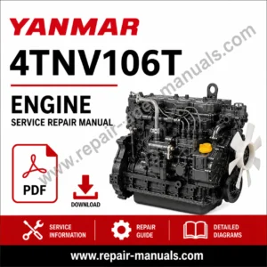 Yanmar 4TNV106T Engine Service Repair Manual, showcasing engine diagrams and repair guidelines
