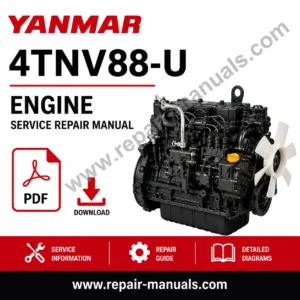 Yanmar 4TNV88-U Engine Service Repair Manual, showcasing engine diagrams and repair guidelines