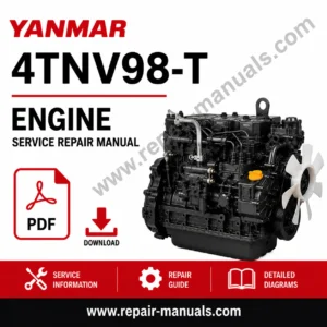 Yanmar 4TNV98-T Engine Service Repair Manual, showcasing engine diagrams and maintenance guidelines