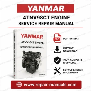 Yanmar 4TNV98CT Engine Service Repair Manual, showcasing engine diagrams and repair instructions