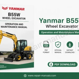 Yanmar B55W Wheel Excavator Operation and Maintenance Manual PDF